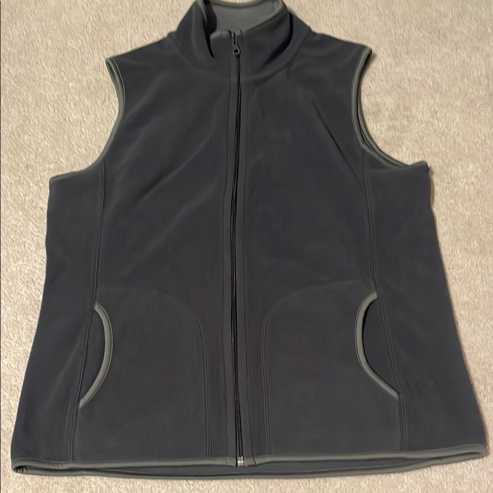 Old Navy Charcoal Zip-Up Vest